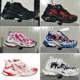 Casual Shoes Designer Runner 7.0 Super Retro Paris Running Shoes Men e Feminino Sense Sense Retro Esportes Sapatos Vinhos Vinho Red Sapatos Esportivos Desconstruídos