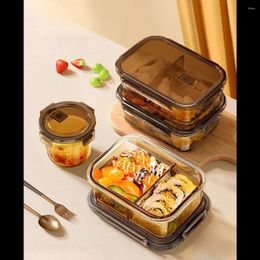 Take Out Containers High Borosilicate Glass Lunch Box Is Suitable For Microwave Heating Of Food Packaging Containers.
