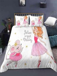 Cartoon Bedding Set for Baby Kids Children Crib Duvet Cover Pillowcase Edredones Nios Girls Princess Blanket Quilt 2107163586929