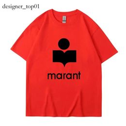Marant brand Designer Tees Isabel Marant t shirt Mens Women Tshirt New Fashion Letter Sequin Printing Straight Tube Casual Pullover Sports Top marant tshirt 8ad5