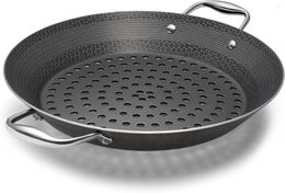 Tools Hybrid Nonstick BBQ Grill Pan Heat-Safe To 900 F Dishwasher Safe 13 Inches In Diameter 4 Tall And Weighs 3 Pounds