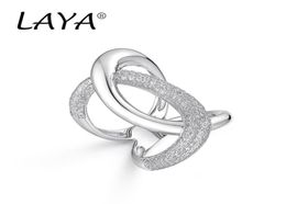 LAYA Band Ring Gift For Men 925 Sterling Silver Fashion Luxury Irregular High Quality Zirconium Party Personality Jewelry12465271848554