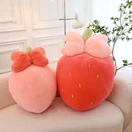 Pillow Simulation Strawberry Plush For Kids Stuffed Toys Girls Gifts Creative Fruit Decorative Throw Pillows Baby Sleep S