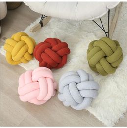 Pillow Knot Ball Household Throw Short Plush Home Decorative Waist For Couch