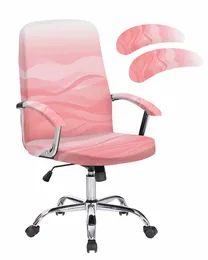 Chair Covers Gradient Water Ripple Pink Elastic Office Cover Gaming Computer Armchair Protector Seat