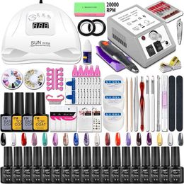 Nail Art Kits Manicure Set Nails Art Decoration Nail Drill Machine Acrylic Nail Kit Professional Nail Supplies Set Manicure Tool Kit T240510