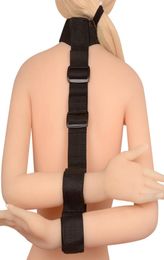 New Sex Products Neck collar to Hand Restraint Fetish bdsm Bondage Restraints Hand Cuffs Adult Games Sex Toys for Couples PY319 q12580036