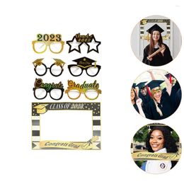 Disposable Cups Straws Wedding Po Frames Paper Glasses Party Eyeglasses Cut 55X39CM Booth Props Eyewear Supplies