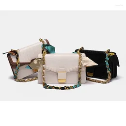 Bag Fashion Women Small Square Crocodile Print Portable Bags Woman 2024 Spring Casual Chain Shoulder Messenger Female