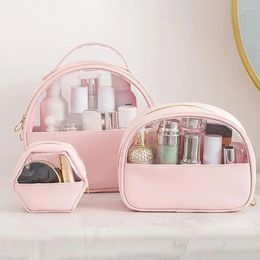 Storage Bags Women Cosmetic Bag Toiletries Organisers Transparent Handbag Zipper Travel Pouch Make Up Cases Girl Makeup