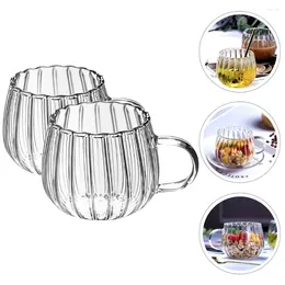 Mugs Glass Pumpkin Cups Decorative Beer Multi-function Milk Mug Office Clear Water Drinking Glasses