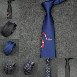 2024 Luxury Silk Neckties Men Designer Neck Tie for Business, Party, Wedding Suit Neck Ties Grid Animals