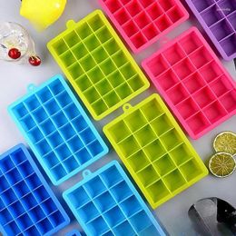 Baking Moulds Ice Grid Silicone 24 Square Cover Household Making Can Be Steamed Boiled Disinfected And Easy To Clean Pink Purple