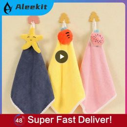 Towel Hand Cartoon Bathroom Supplies Soft High-efficiency Thicken Hanging Cloth Baby Kitchen Accessories