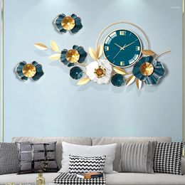 Wall Clocks Living Room Luxury Large Art Mural Aesthetic Modern Watch Silent Fashion Nordic Reloj De Pared Home Decoration