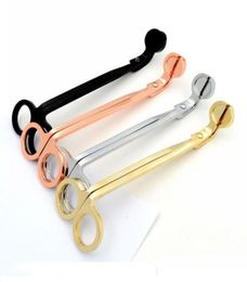Stainless Steel Snuffers Candle Wick Trimmer Rose Gold Candle Scissors Cutter Candle Wick Trimmer Oil Lamp Trim scissor Cutter DHL7604524