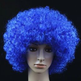 Wholesale Short Curly Afro Wigs for Men Women Multiple Colours Full Synthetic Hair Wig America African Natural Wigs Cosplay Hair DHL