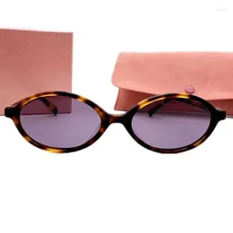 Sunglasses 24 Desig Mini Unisex Oval Polarized UV400Fashion Lightweight Vintage Smal Star Model Lovely Purple Goggles