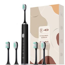 Smart Sonic Electric Toothbrush IPX7 Waterproof TypeC Vibration Deep Cleaning Whitener Without Hurting Teeth 240511