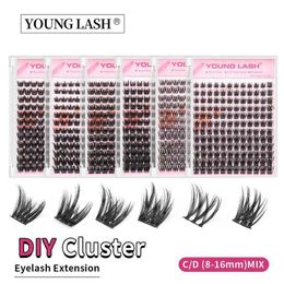 False Eyelashes LASH DIY eyelash extension kit 144 sets mixed segmented personal Russian roll wholesale products Q240510