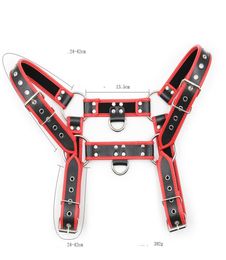 Fetish Shoulder Harness Belt BDSM Bondage Restraints Strap Erotic Party Adult Sex Toys for Men Red Adult Games Faux Leather GN30329091126