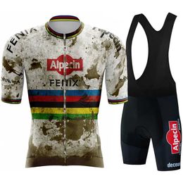 Fans Tops Tees Alpicin FENIX Bicycle Clothing Triathlon Sports Jersey Set Breathable Summer Short Sleeves Mountain Bike Clothing Q240511