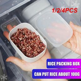 Storage Bottles 1/2/4PCS Refrigerator Fresh-keeping Box Mini Lunch Container Food Diet Bento Microwae Heating Anti Skid Sealed