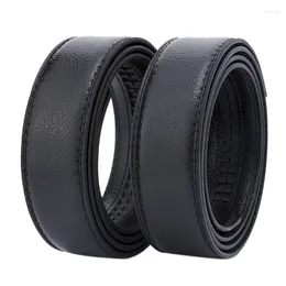 Belts Men's Leather Belt Headless Double-sided Lychee Strip Automatic Buckle Waistband