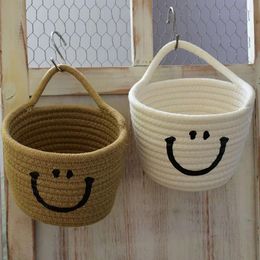 Storage Bags Small Cute Organizer Cotton Rope Material Tool Bag Multifunctional Wall-mounted Reusable Rich Colors