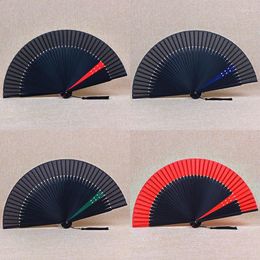 Decorative Figurines Chinese Style Black Hand Fan Vintage Folding Fans Wedding Party Favour Supplies Dance Home