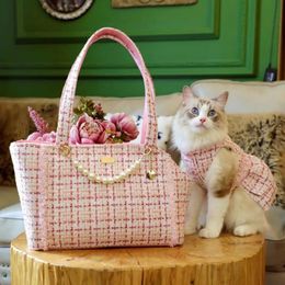 Luxury Shoulder Bags For Small Dogs Pet Items Outdoor Portable Puppy Handbag Dog Accessories Yorkshire Chihuahua Carrier For Cat 240511