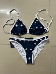 Stylist Brand Bikinis Women T-back Designer Two-Piece Swimsuits Floral Classic Letters Swimwear Beach Luxury Bathing Suits 50 Colors Size S-XL AS84