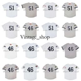 Vin Na85 1999 World Series Vintage Bernie Williams Baseball Jerseys Andy Pettitte 2001 2000 2003 2009 White Grey Size S-4XL