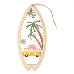 Decorative Figurines Surfboard Sign Wood Wall Decor Wooden Hanging Ornament