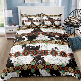 Bedding Sets Duvet Cover Set (1 2 Pillowcase) Ethnic Style Cow Print Soft Comfortable For Bedroom