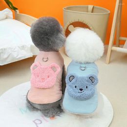 Dog Apparel Puppy Vest Autumn Winter Cute Warm Sweater Pet Fashion Desinger Clothes Small Cartoon Cardigan Yorkshire Chihuahua Maltese