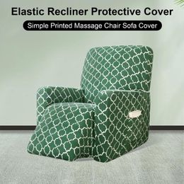 Chair Covers Elastic Recliner Cover Full Protector Jacquard Single Rocking Protective Simple Printed Massage Sofa