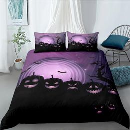 Bedding Sets 3D Halloween Pumpkins Design Duvet Cover Quilt Covers Pillow Cases 173 230 265 180 210 Bed Linens