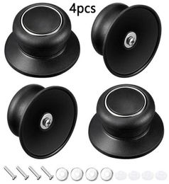 Mats Pads 4Pcs Universal Replacement Kitchen Cookware Pot Pan Lid Hand Grip Knob Handle Cover Accessories1087150