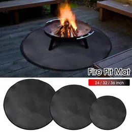 Carpets Fireproof Mat Glass Fibre Grill Floor Fire Pit & Under Round For Outdoor Deck Protector