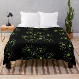 Blankets Eyes Of The Void Throw Blanket Halloween Flannel Fabric