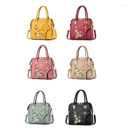 Drawstring Unique Embroidered Handbag PU Shoulder Bag Perfect Companion For Any Outfit