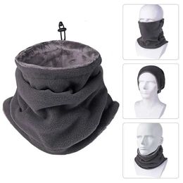 Fashion Face Masks Neck Gaiter Winter Warm Wool Motorcycle Thick Tube Cover Scarf Windproof Mens Bandana Bicycle Outdoor Headband Q240510