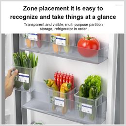 Storage Bottles Refrigerator Side Door Box Food Grade Translucent Multi Function Kitchen Accessories Wall-mounted