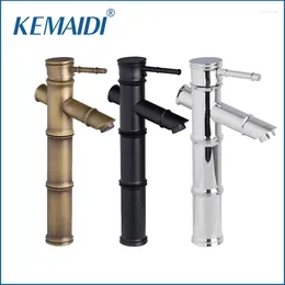 Bathroom Sink Faucets KEMAIDI Mordern Waterfall Faucet Antique Bronze Brass &Golden&Chrome Polished&ORB&Silver Basin Tap