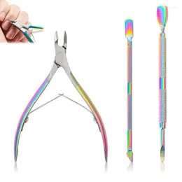 Nail Art Kits Versatile Colourful Scissor Plier Multifunctional Manicure Tools Must-have Professional Dead Skin Remover Vibrant Colours