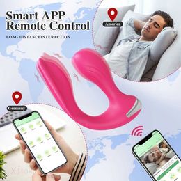 Other Health Beauty Items Powerful Bluetooth APP Vibrator for Women Panties G Spot Dildo Massager Wearable Vibrating Anal Plug Toys for Adults Couple T240510