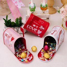 Party Favour Valentine Day Gift Box Romantic Love Printed Mailbox Tinplate For Valentine's Wedding Birthday Envelope Candy
