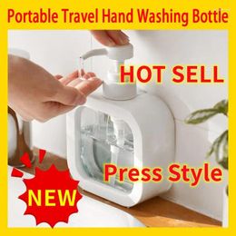 Storage Bottles Portable Travel Hand Washing Bottle Refillable Sanitizer Large Capacity Empty Press Pump Shower Gel