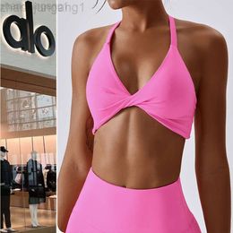 Desginer Als Yoga Aloe Tanks Summer New Suit Womens Sexy Back Fitness Bra Outdoor Running Swimming Sports Tank Top